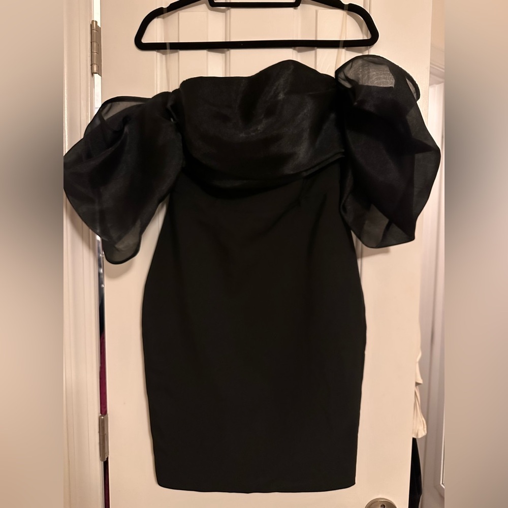 Elegant Black Off-Shoulder Dress